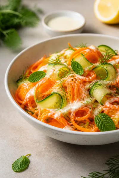 Carrot Summer Salad Recipe – Fresh & Easy - ingredients preparation