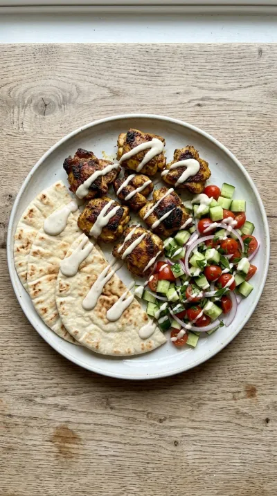 Sheet Pan Chicken Shawarma - cooking process