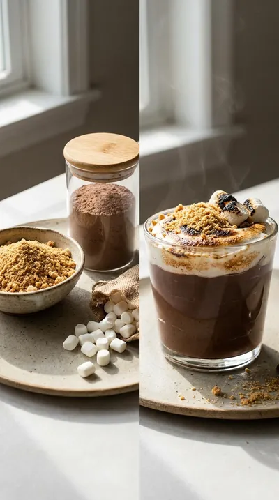 No Bake S'mores Pudding Cups - ready to serve