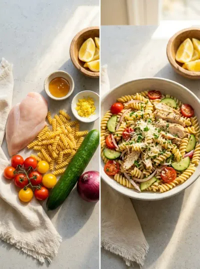 Pasta Salad with Chicken & Parmesan - ready to serve