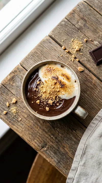 No Bake S'mores Pudding Cups - cooking process